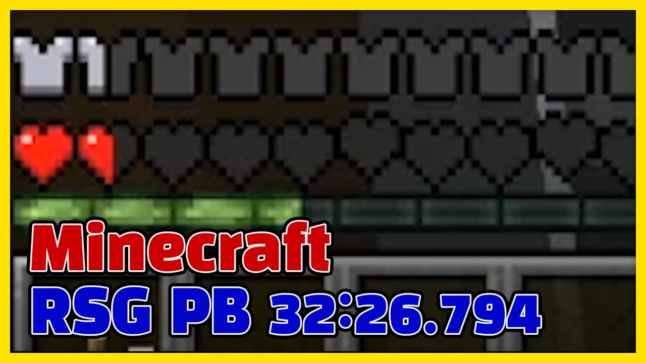 Minecraft Speedrun | Random Seed Glitchless | 32:26.794 - YouTube