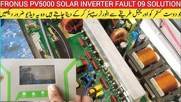 fronus inverter error codes 09 | fronus inverter pv 5200 | fronus inverter fault 9 | fronus PV 5000