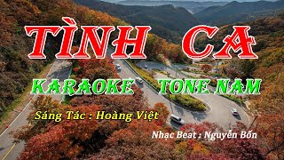 Karaoke Tình Ca (Hoàng Việt) Tone Nam