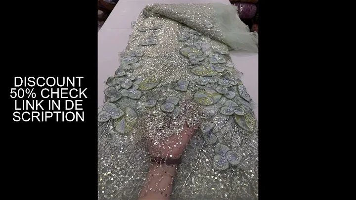 Luxury African Beaded 2025 High Quality Nigerian Sequins With Pearl Lace French Tulle Lace Fabric Fo