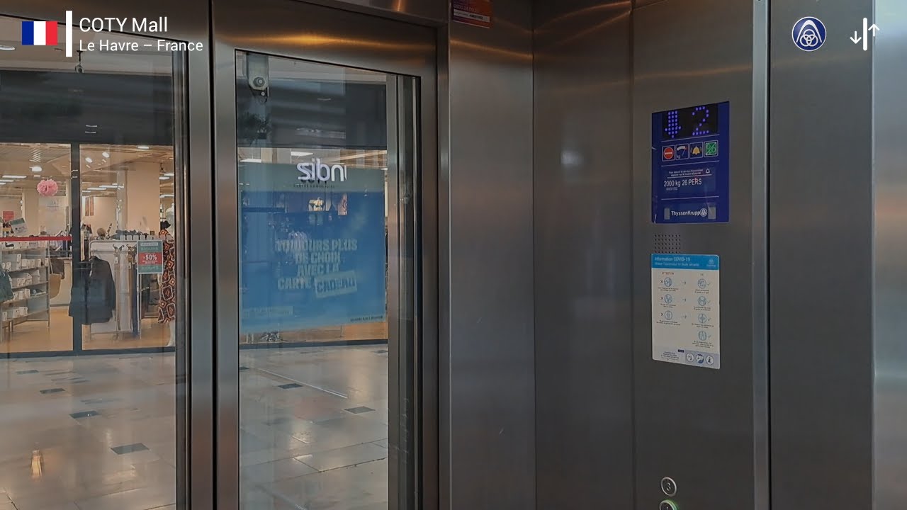 ThyssenKrupp Hydraulic Scenic Elevators - COTY, Le Havre, FR