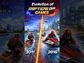 Evolution of Riptide GP Games short