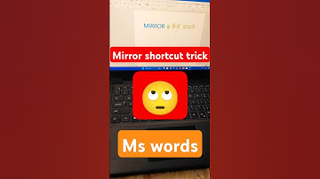 mirror 😱😱😱 shortcut trick Ms words#shorts #msword #computer #tricks #tipsandtricks