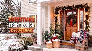 30 Christmas Front Porch Decorating Ideas