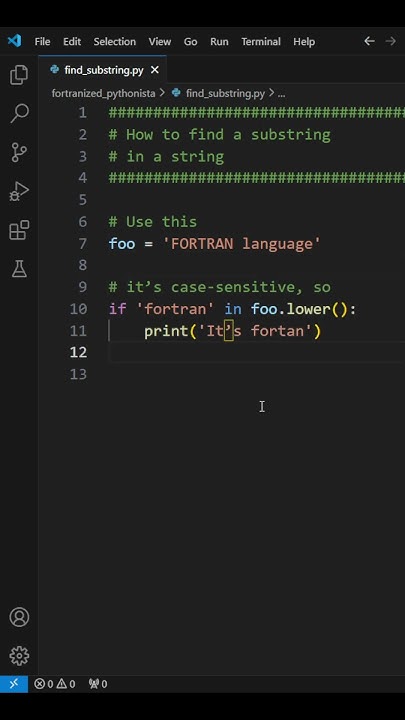 How to find a substring in a string #python - YouTube