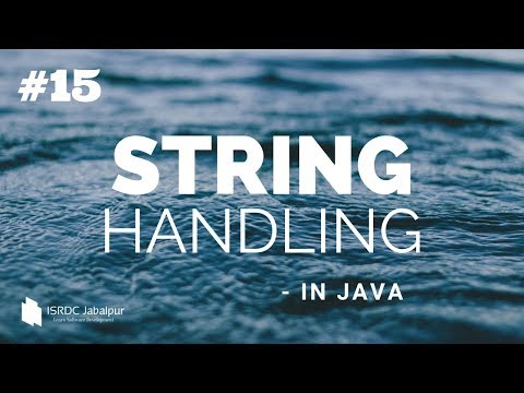 STRING Handling in JAVA ~ #15 (indexOf string parameterized version)