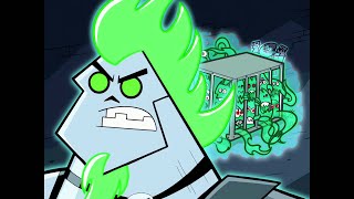 Danny Phantom Skulker Threatens The Box Ghost