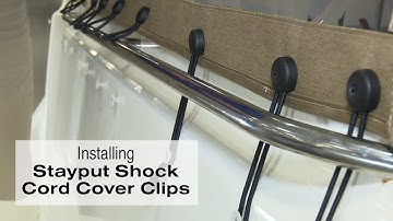 Installing Stayput Shock Cord Cover Clips on Canvas