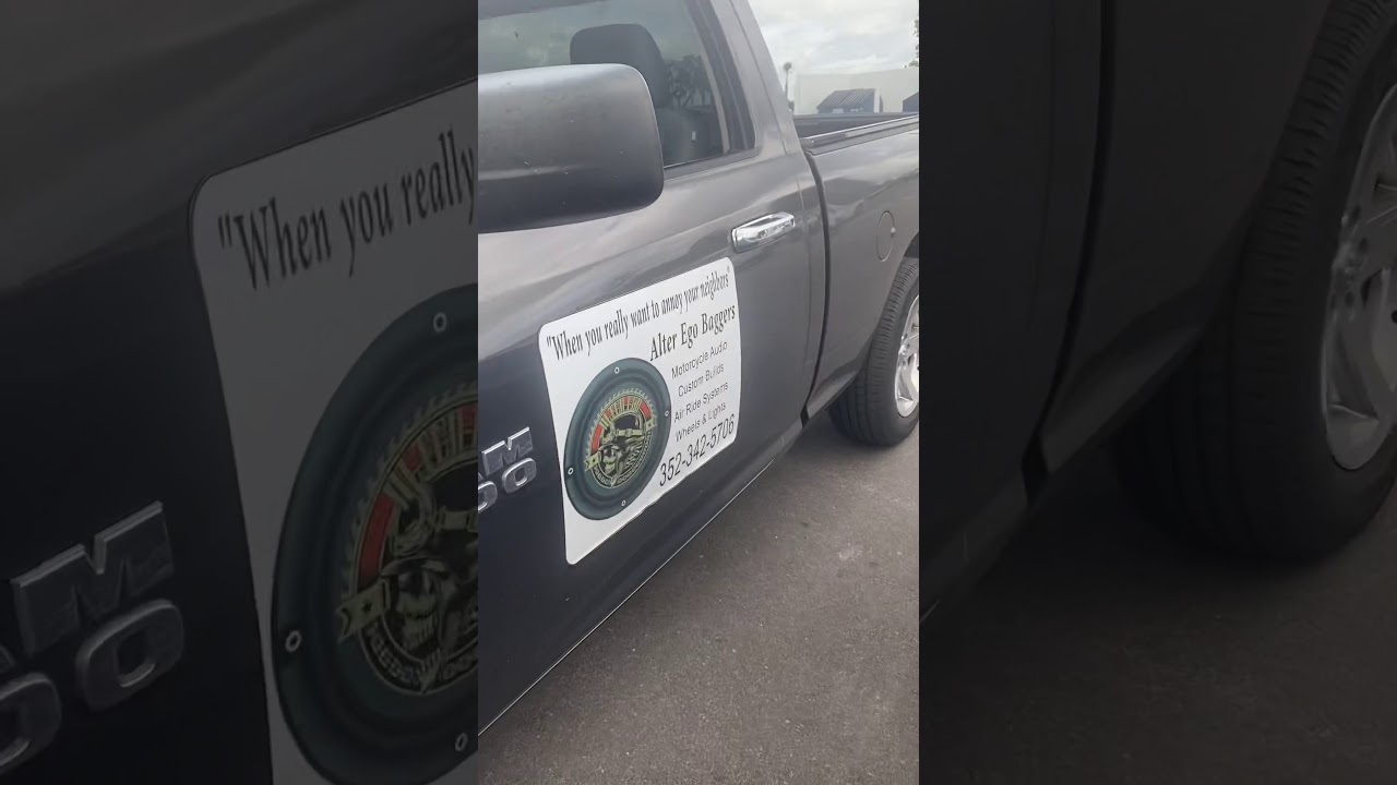 4-Savard HI-Q 8” subs in my standard cab Dodge. Powered by a Taramps Bass 3k