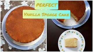 Perfect Soft and Spongy Vanilla Cake/No butter Sponge Cake/Christmas & New year special cake recipe screenshot 1