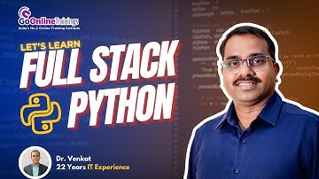 Full Stack Python Journey Starts from Here -  Join the Free Demo - Go Online Trainings !