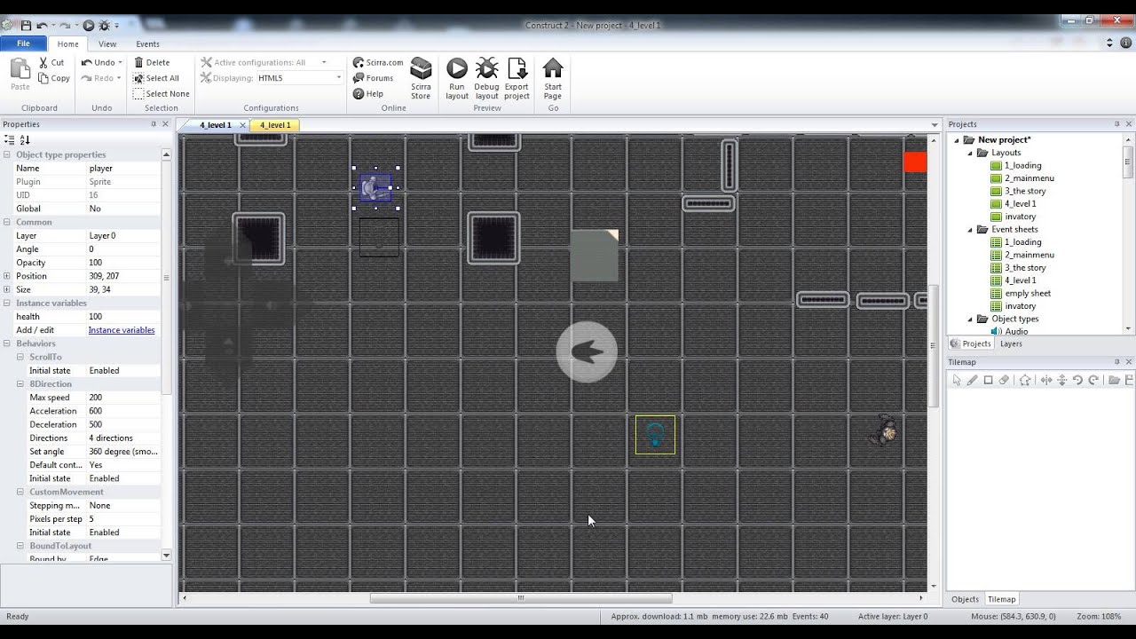 construct 2 update video - YouTube