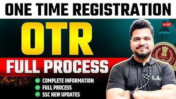 OTR Registration Kaise Kare? One Time Registration (OTR) Step by Step Process | SSC OTR Registration