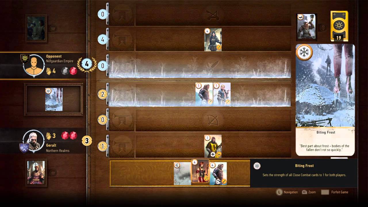 The Witcher 3: Wild Hunt - Gwent rope-a-dope