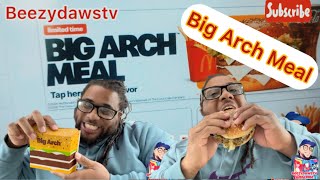 Let’s try this NEW!!!! Big Arch Burger 🍔 food review 