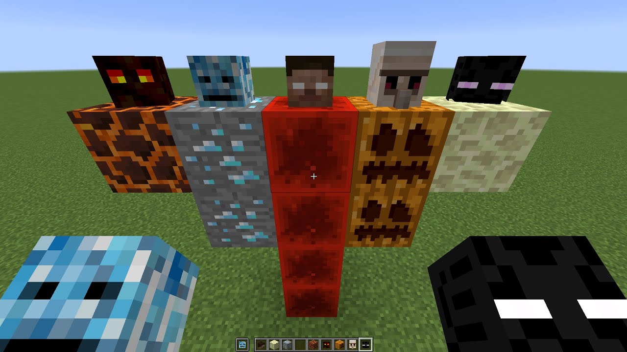 what if you create a MULTI HEROBRINE GOLEM in MINECRAFT - YouTube