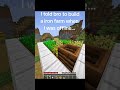 bro actually made a iron out of iron #minecraftshorts #minecraft #memes #shorts #fyp