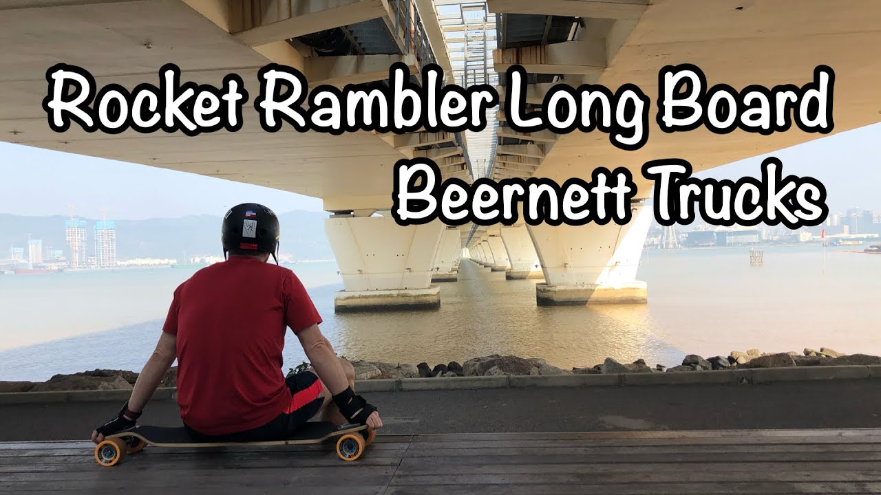 Rocket Rambler Rocket Rambler Long Board Beernett Trucks - YouTube