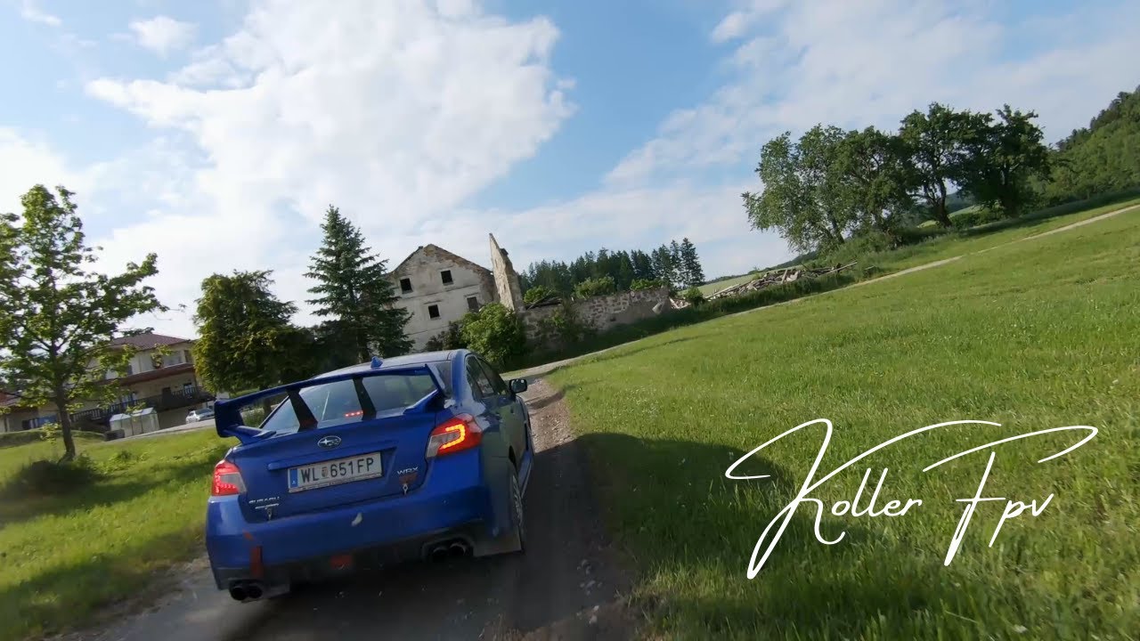 Fpv drone vs. Rallye car | Subaru WRX STI | Rallyetraining