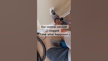 Central vacuum not working properly,it was clogged. Look what we  found #canada #brampton