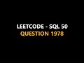 Leetcode || SQL 50 || Que 1978