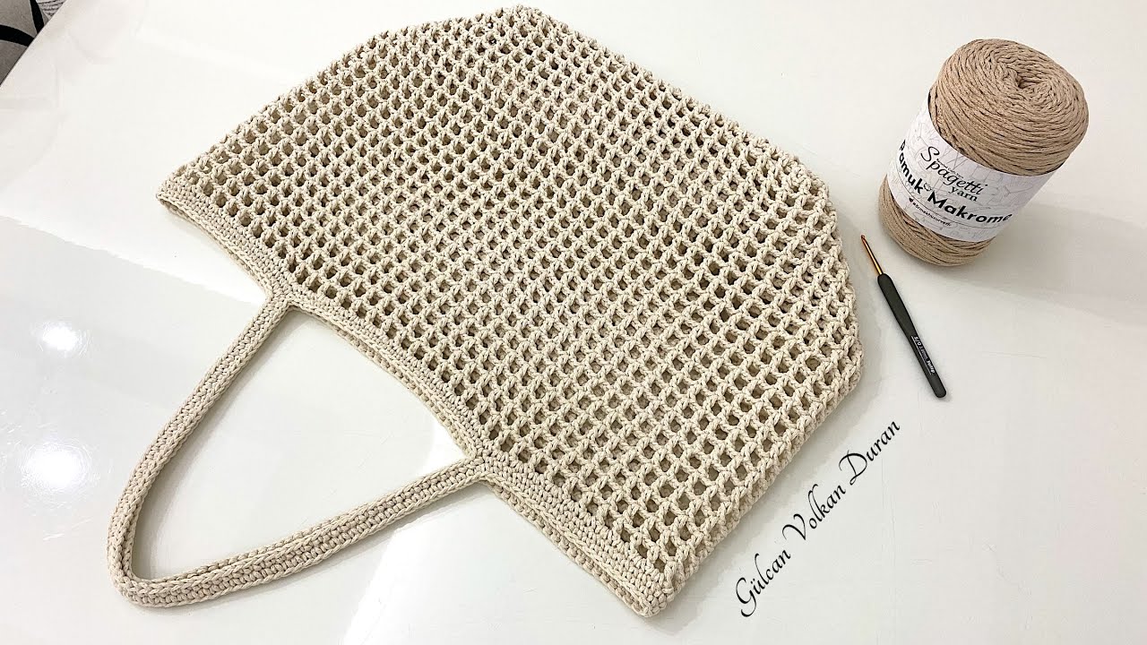 YAZLIK EN KOLAY ÖRGÜ FİLE ÇANTA YAPIMI 🤍
