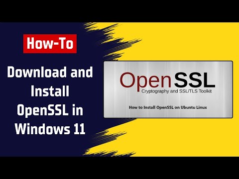 How To Download and Install OpenSSL in Windows 11