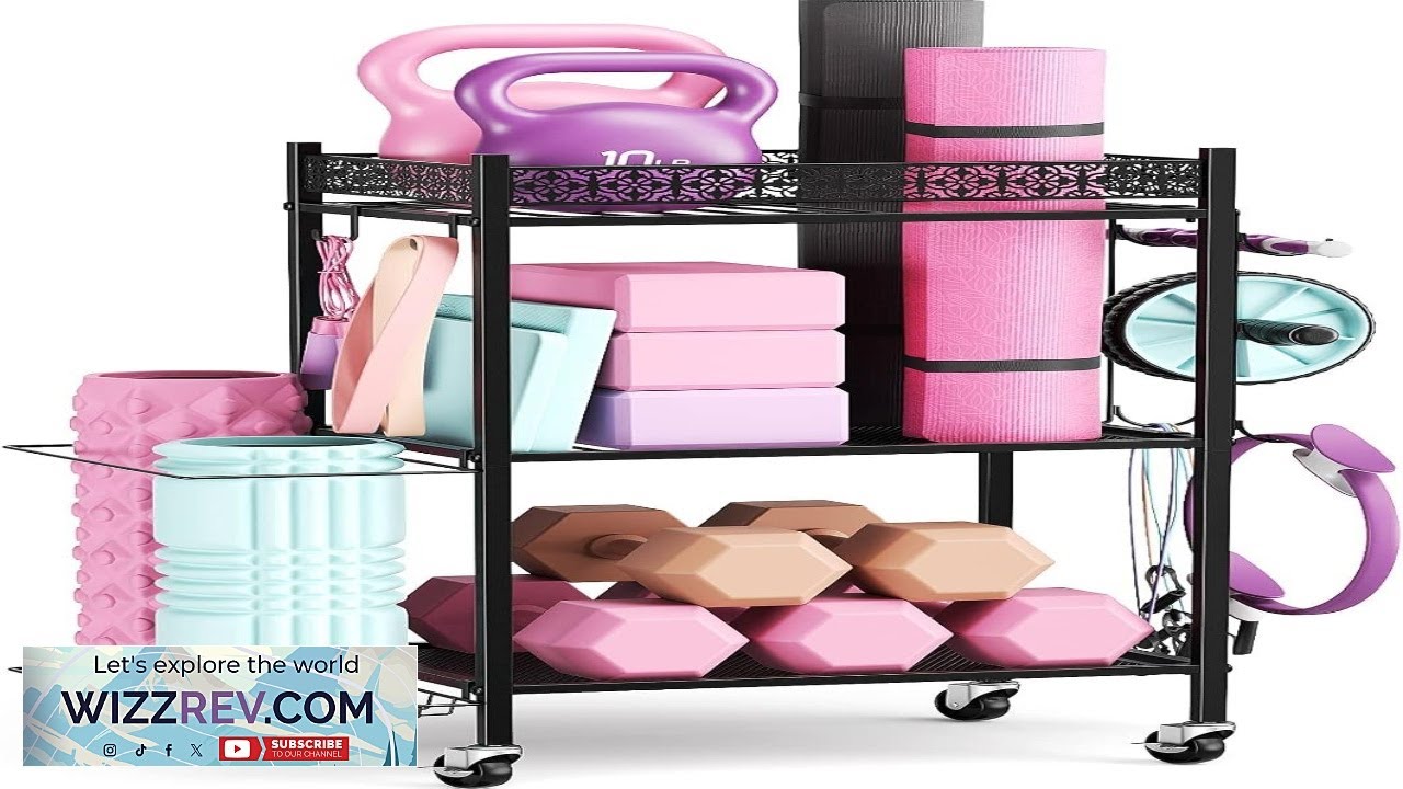 Yoga Mat Storage Rack Home Gym Storage Rack VOPEAK Workout Storage