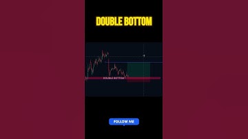 🔥 Double Bottom Pattern Explained in 30 Seconds | Trading Reversal Signal 🚀