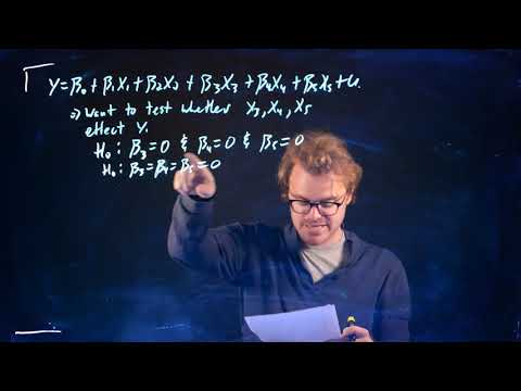 Multiple Regression -Hypothesis Testing - Multiple/Joint Restrictions - Part 1