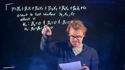 Multiple Regression -Hypothesis Testing - Multiple/Joint Restrictions - Part 1