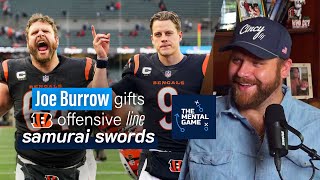 Joe Burrow Gifts Bengals O-Line Samurai Swords for Christmas