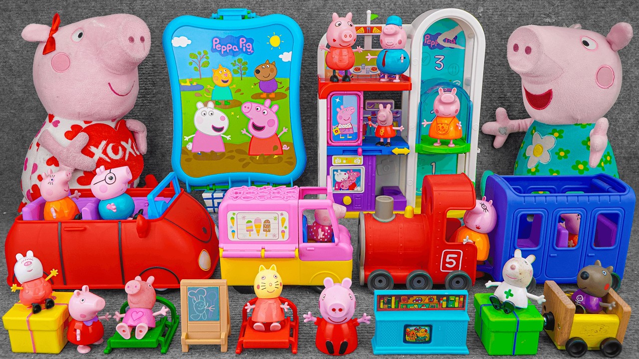 95 Minutes of Satisfying ASMR Unboxing | Adorable Peppa Pig Shopping Mall & Peppa Plush