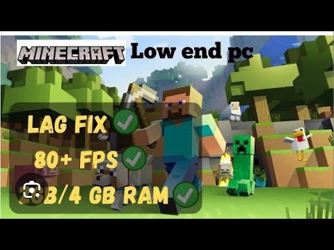 play Minecraft in low end pc - YouTube