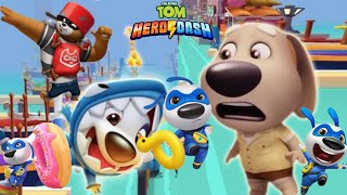 talking tom hero dash funny fails Tom's Subway Safari   best gameplay Walkthrough ANDROI IOS 2024 screenshot 4