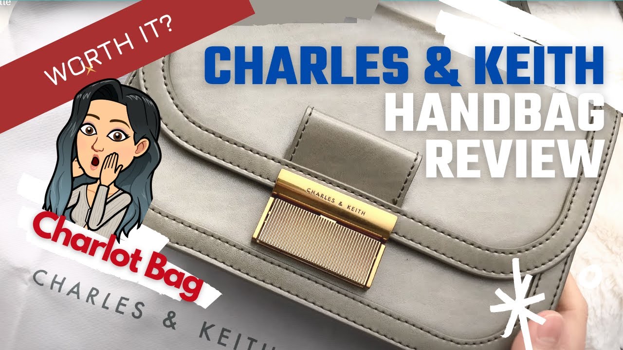 Charles & Keith Gabine Leather Saddle Bag in Black - Unboxing! 