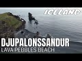 DJÚPALÓNSSANDUR Black Pebbles Beach and SNÆFELLSJÖKULL VOLCANO, Snæfellsnes Peninsula, West Iceland