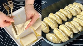 MAKE YOUR PASTRIES USING THIS METHOD ❗️ IT IS BOTH CRUNCHY AND LAYERS LIKE PASTRY 🤭 | Pastry