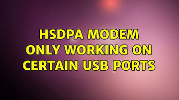 Ubuntu: HSDPA modem only working on certain USB ports (2 Solutions!!)