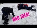 SCARY ACCIDENT IN THE SNOW