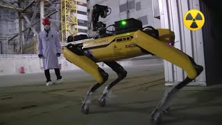 Dyno robotic dog at the Chernobyl nuclear power plant