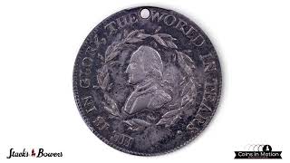Circa 1800 Washington Funeral Medal. Skull and Crossbones. Musante GW-71, Silver. EF-40 (PCGS). 1800 Geo Washington Funeral Urn Medal