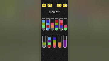 Water sort puzzle level 1658