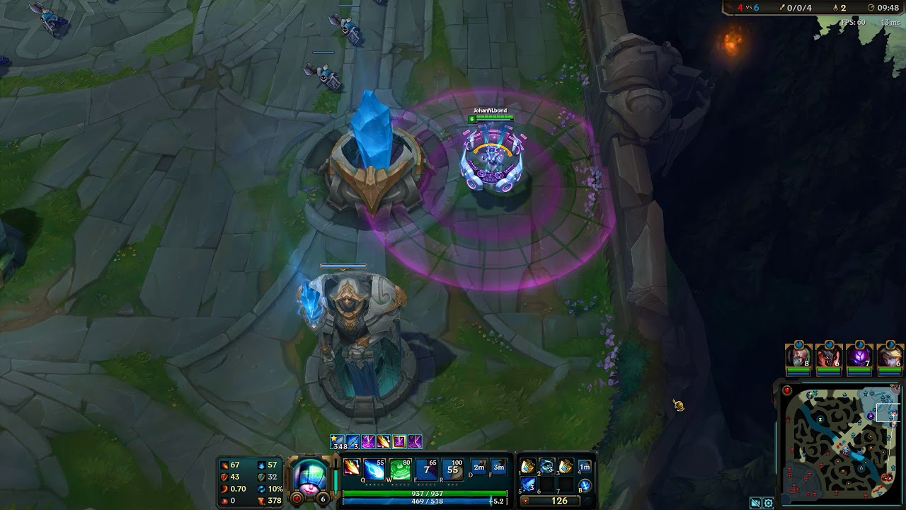 DJ Sona and Ezreal Botlane vs Caitlyn and Brand