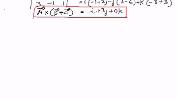 Vectors in 3D -- Cross Product Example 3