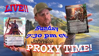 Proxy Time LIVE Sunday 730pm Central! This week Teferi and Wrenn!