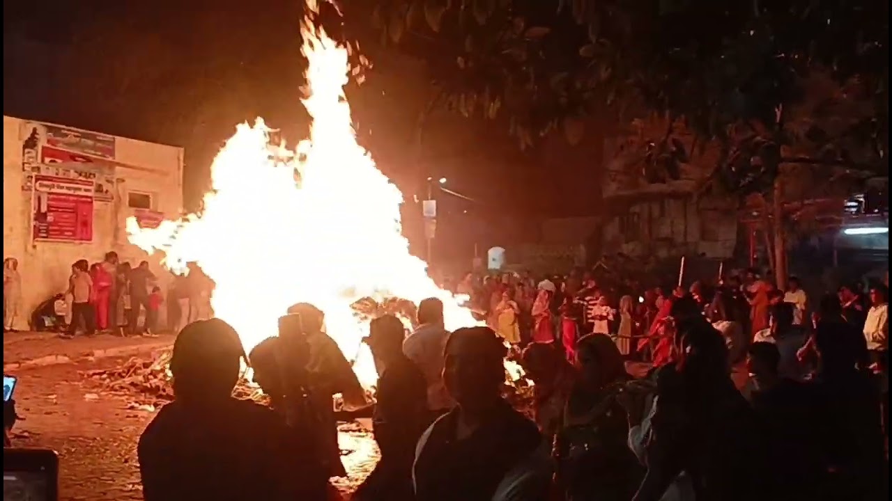 दिल्ली में होलिका दहन 🔥#surajrajakvlogs 