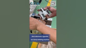 EU Stamp Duty Labeling Machine/10ML 30ml electronic cigarette tax stamp labeling machine