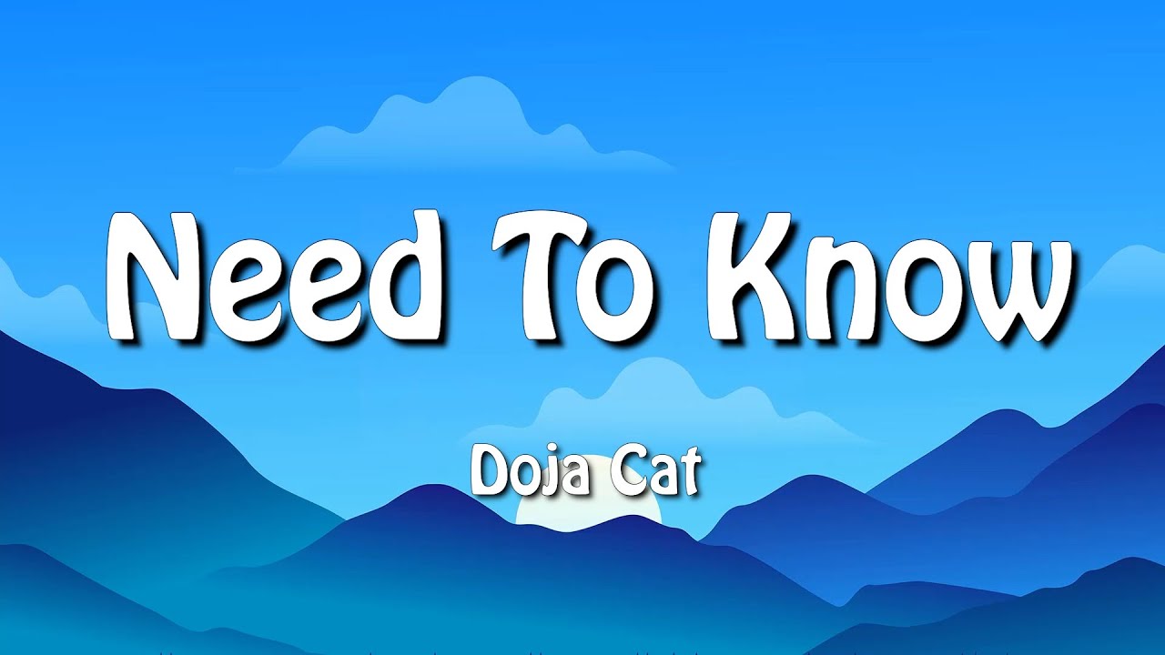 Doja Cat Need To Know (Lyrics) YouTube
