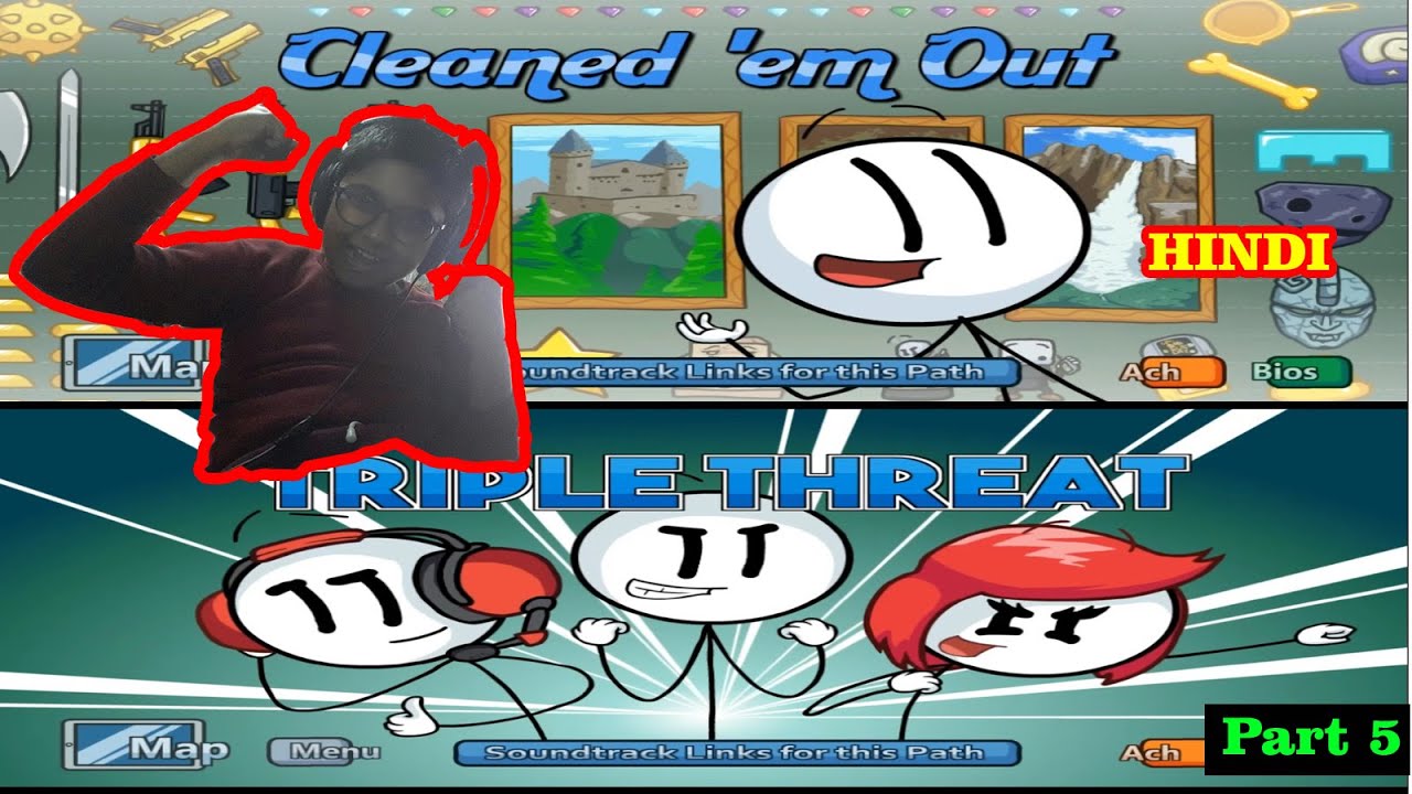 Completing The Mission| CLEANED 'EM OUT and TRIPLE THREAT ending| Henry Stickmin| Part 5